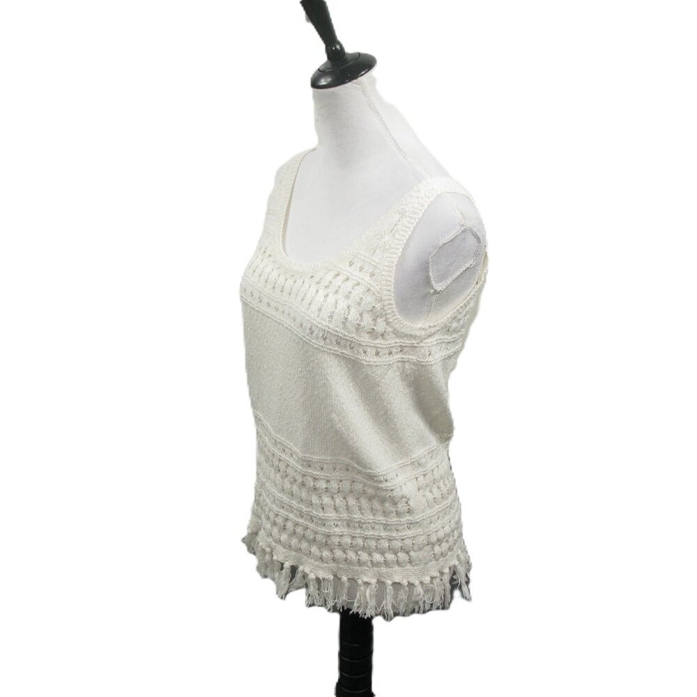 a.n.a Creamy White Sleeveless Tank Sweater Size Small